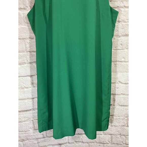 J Crew Shift Dress 18 Green Lined Easter Spring Church Business Suiting 9936 - Picture 4 of 8